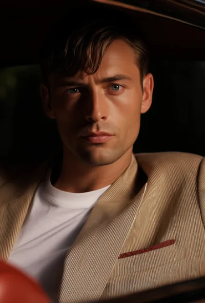 Portrait of a man in a tan jacket